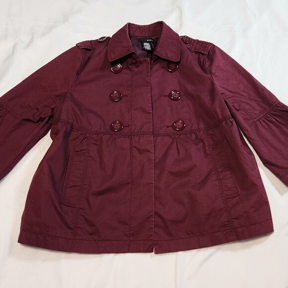 Mix It Burgundy Jacket with Bell Sleeves Medium - Picture 1 of 7